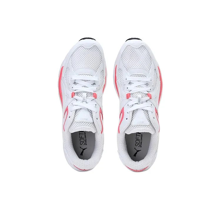PUMA Axis Plus 90s SoftFoam Trainers White/Pink-2