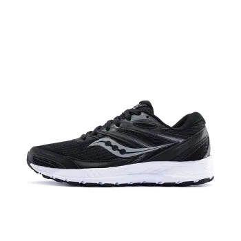 Saucony Cohesion 13 Low Top Running Shoes Men's Black White