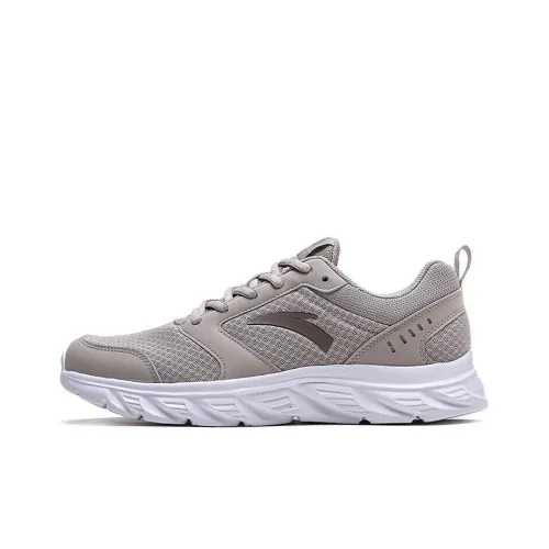 ANTA Running Shoes Men Low-Top Linen Gray/ANTA White