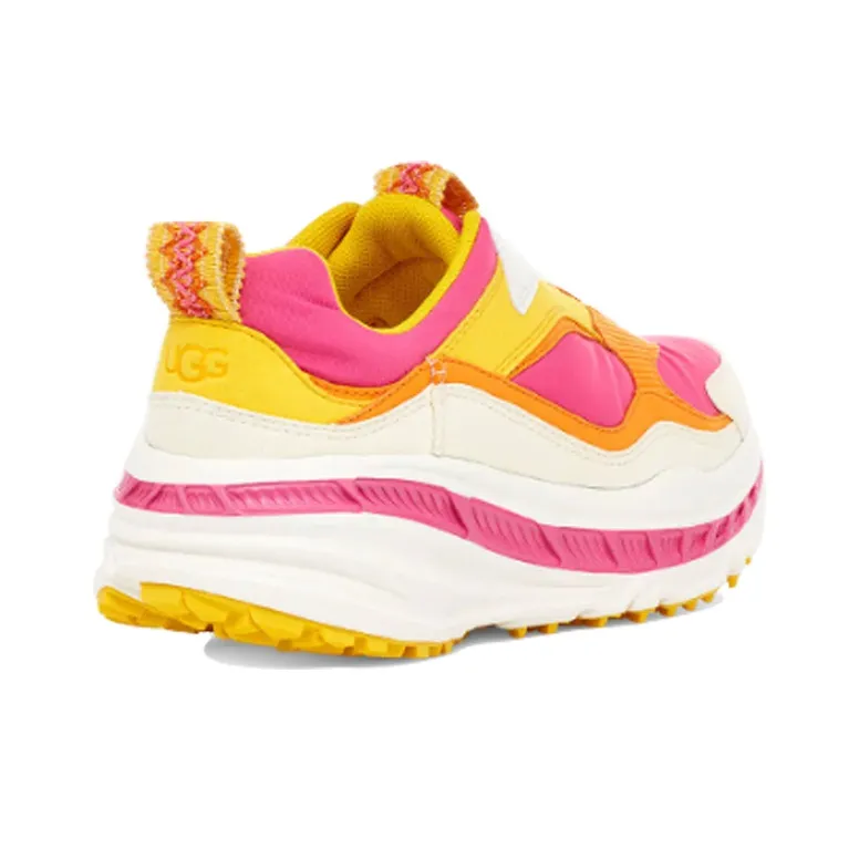 UGG CA805 Zip Low Top Running Shoes Women's Pink Yellow-3