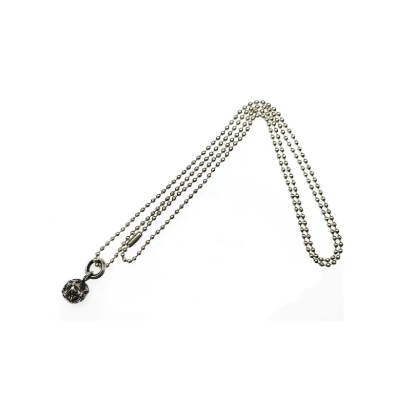 Chrome Hearts 925 Sterling Silver Necklaces Unisex Silver-1