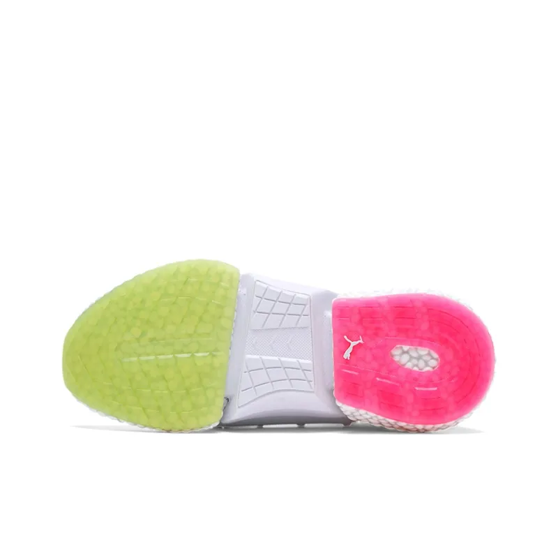 PUMA Hybrid Rocket Runner Cushioned Wear-Resistant Lightweight Low-Top Running Shoes Women's Pink Green White-5