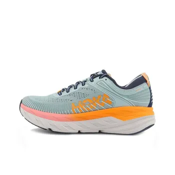 HOKA ONE ONE Bondi 7 Blue Haze Orange Pink Women's