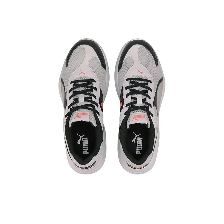 PUMA 90s Runner Slip-Resistant Cushioning Lightweight Low-Top Running Shoes Unisex Gray Black Orange-2