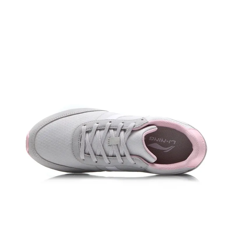 LINING 3K Casual Shoes Women's Low-Top Gray/Pink/White-2