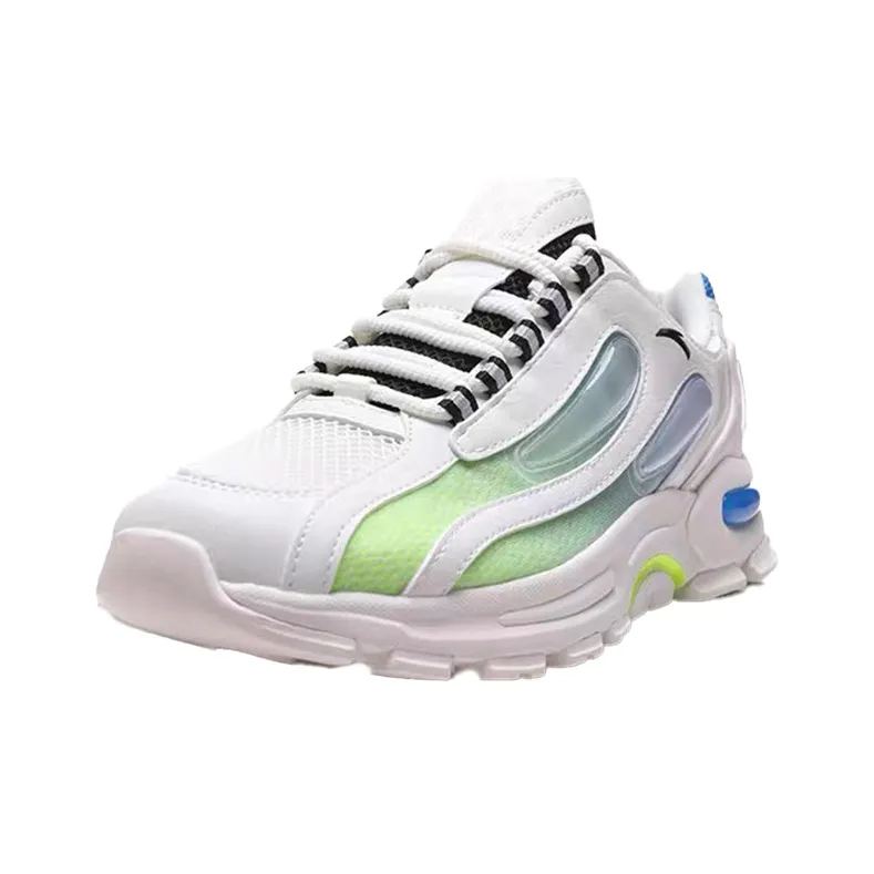 Anta Shock Absorbers With Slip Resistant And Abrasion Resistant Properties Low Top Running Shoes Men's White Green Blue-2