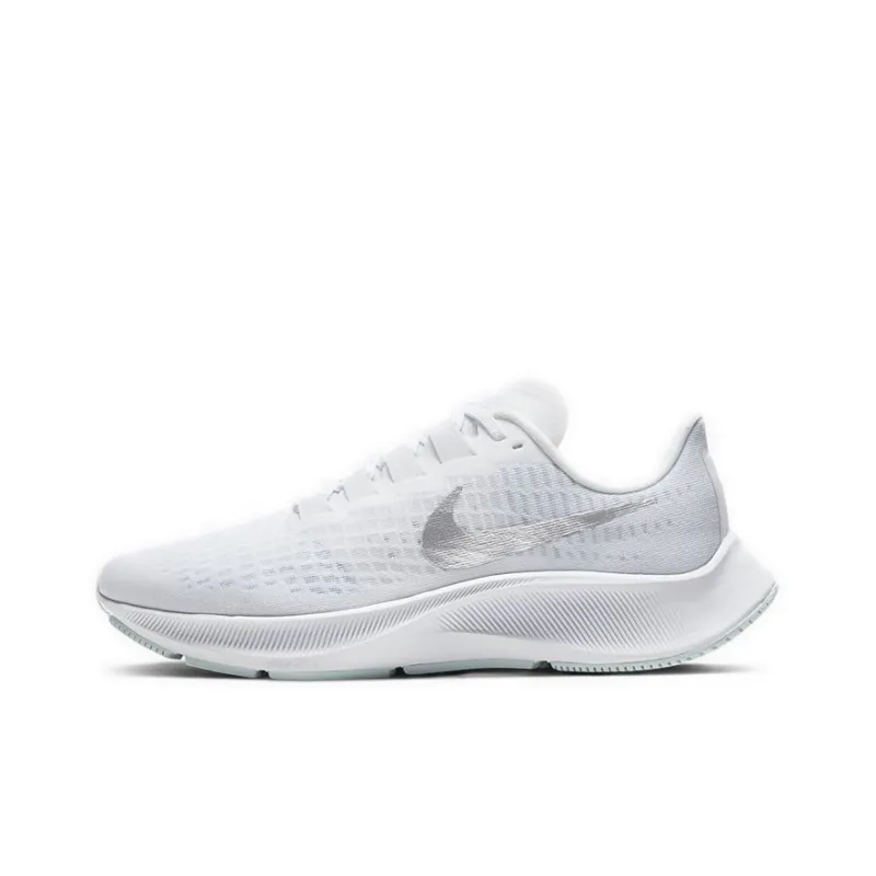 Nike Air Zoom Pegasus 37 White Metallic Silver Women's-0
