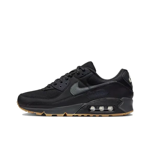 Nike Air Max 90 Black Smoke Grey Gum Reflective