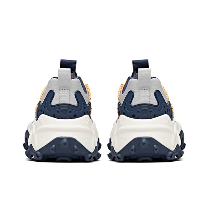 Anta Shock Absorbers Slip Resistant, Abrasion Resistant, Breathable Low Top Running Shoes Men's Gray Blue Orange-4