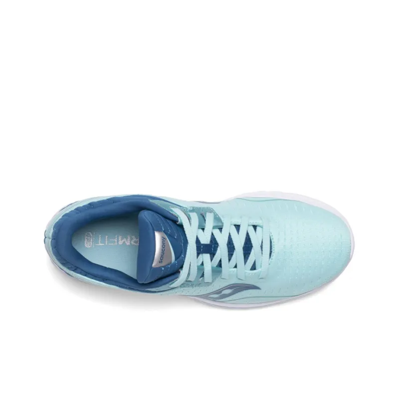 Saucony Slip Resistant Low Top Casual Running Shoes Women's Light Blue-2