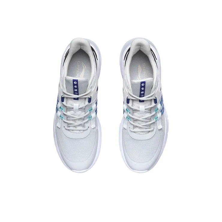 LINING Running Shoes Unisex Low Top Gray/White-3