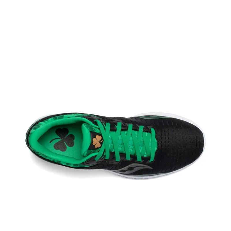 Saucony Kinvara St. Paddy's Day Bloom 11 Low-Top Running Shoes Women's Black Green-3
