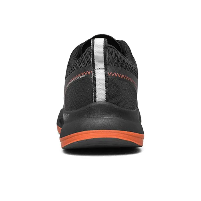 Skechers Go Run Pulse Cushioning Abrasion Resistant Breathable Low Top Casual Running Shoes Men's Black Orange-3