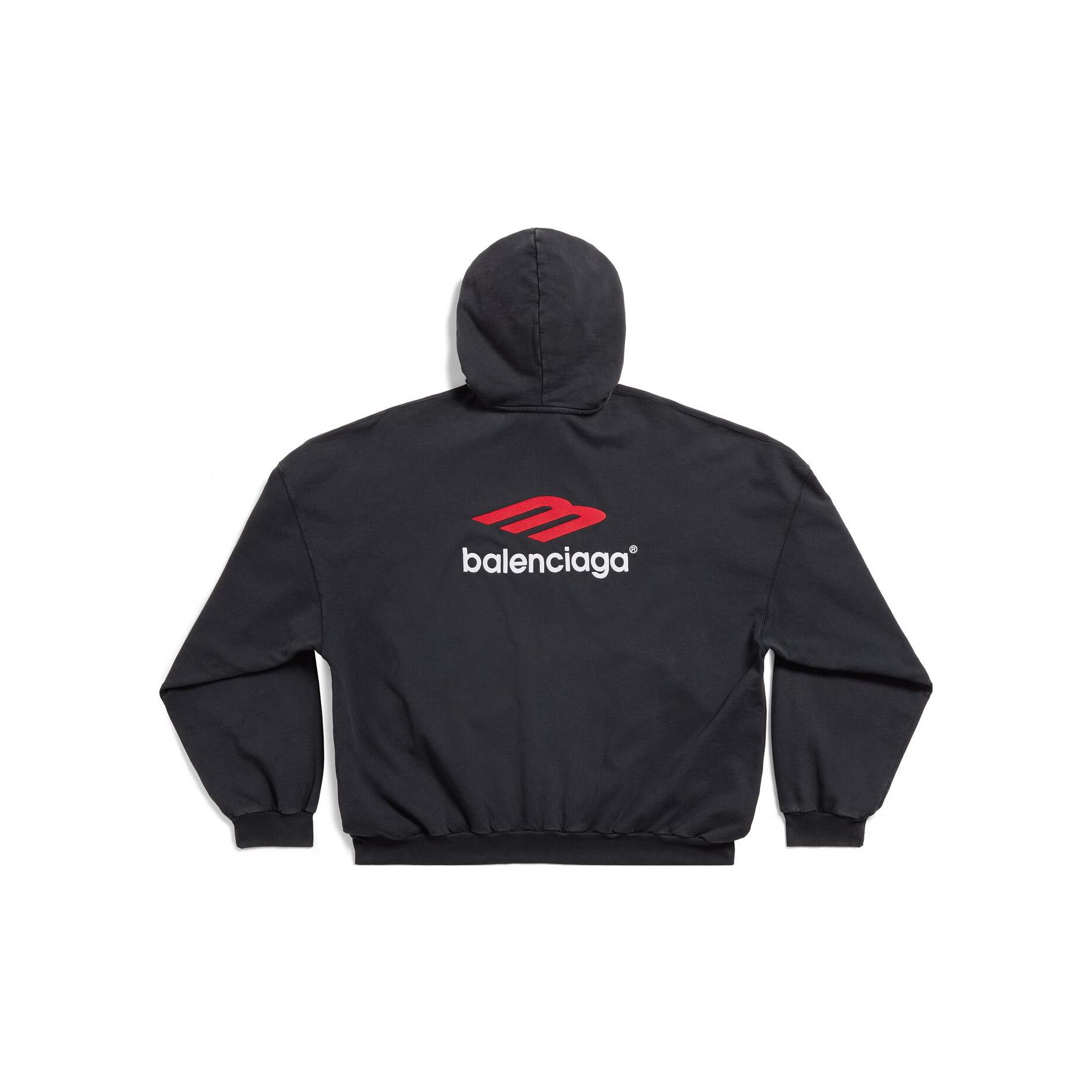 Balenciaga 3B Sports Icon Cotton Hoodie - POIZON