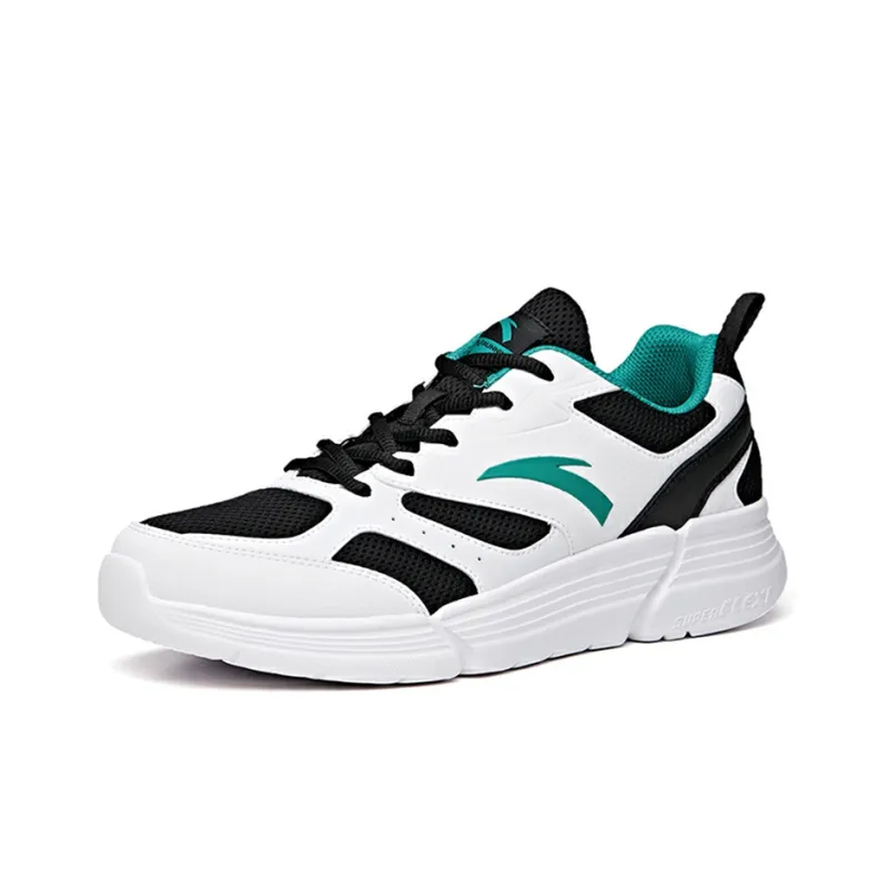 Anta Running Collection Lightweight Low-Top Running Shoes Men's Black White-2