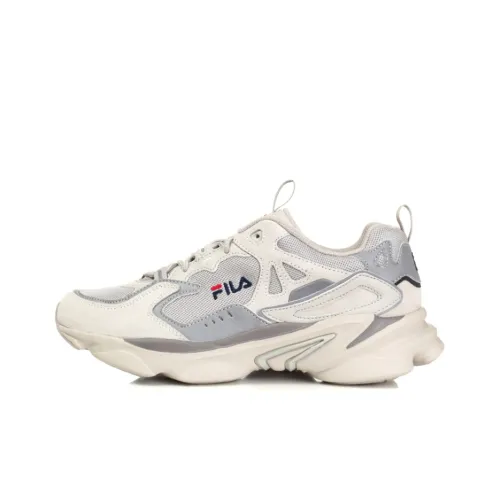 FILA Skipper Running Shoes Unisex Low-Top White Gray Taupe