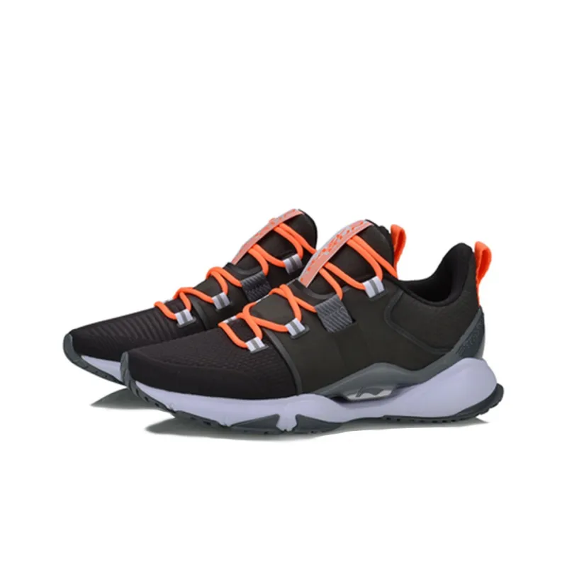 LiNing Crazy Run X Shock Absorbers Rebound Low Top Running Shoes Women's Standard Black-2