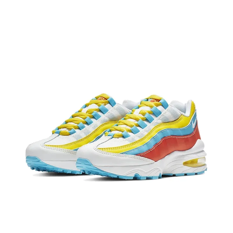 Nike Air Max 95 'White Blue Fury Opti Yellow' GS-2