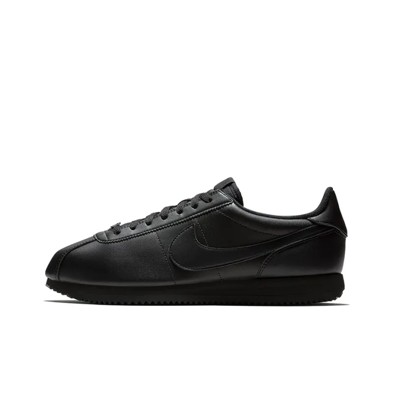Nike Cortez Basic Leather Triple Black-0