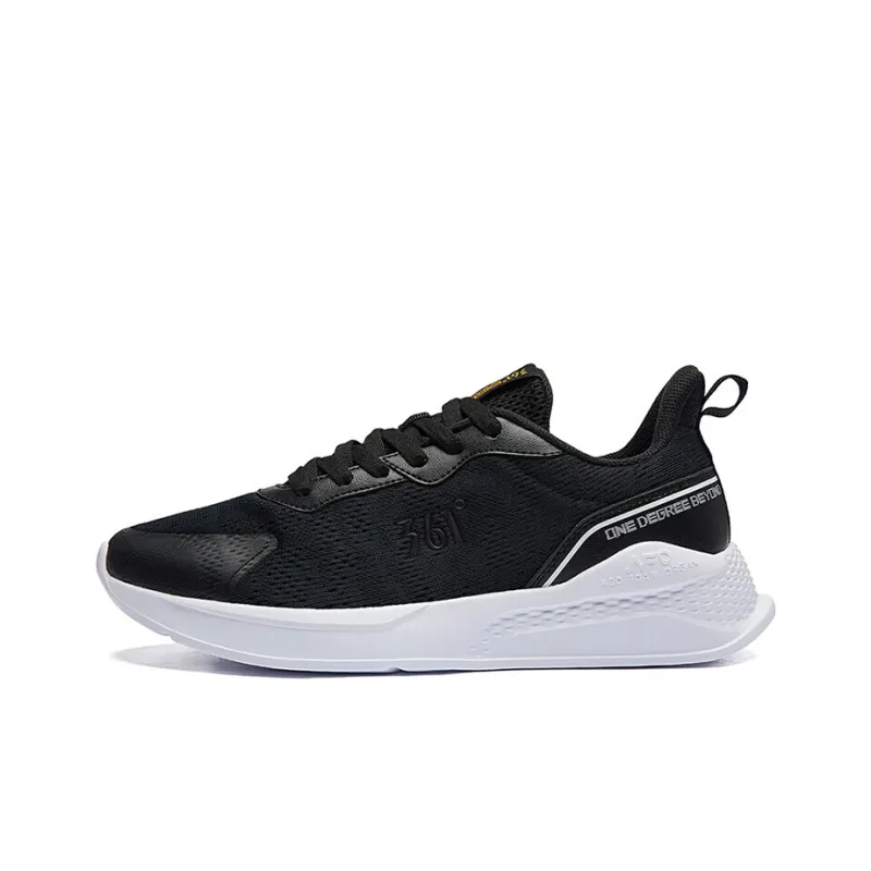 361° NFO Breathable Low Top Running Shoes Men's Black White-0