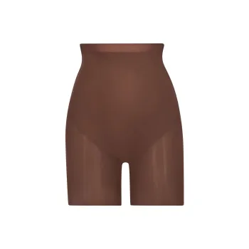 SKIMS BARELY THERE LOW-BACK SHORT Casual Shorts Women's JASPER/Red Brown
