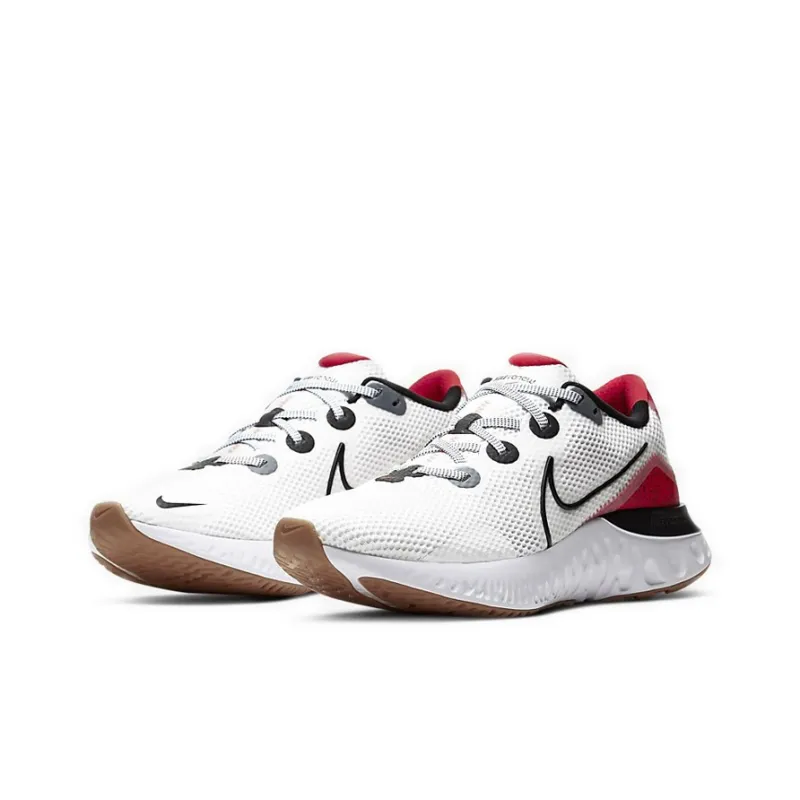 Nike Renew Run 'White University Red'-2