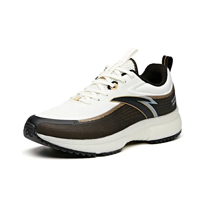 Anta Running Collection Cushioned Slip-Resistant Abrasion-Resistant Breathable Low-Top Running Shoes Men's Black White-2
