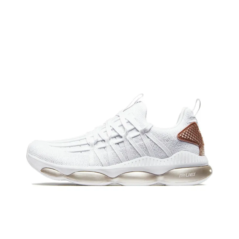 XTEP Cushioning, Wear Resistant Low Top Running Shoes Women's White Gold-0