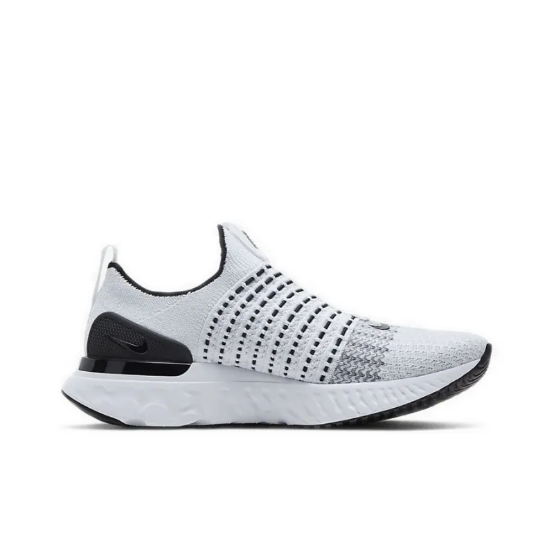 Nike React Phantom Run Flyknit 2 White Black-1