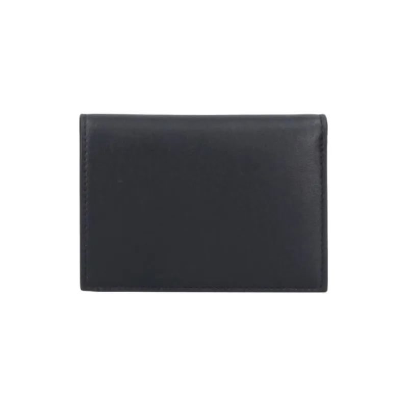 OFF WHITE Leather Coin Purse Men's Black-1