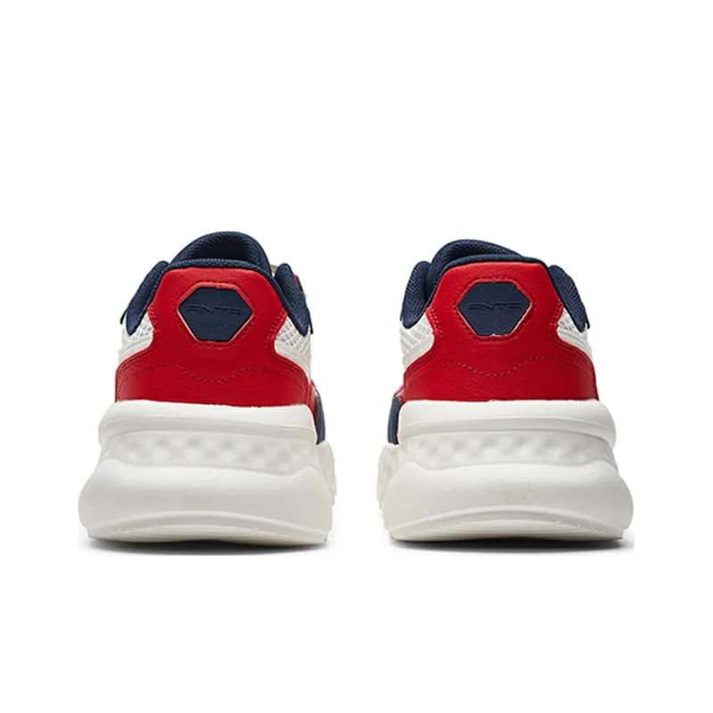 Anta Low Top Running Shoes Men's White Blue Red Casual-4