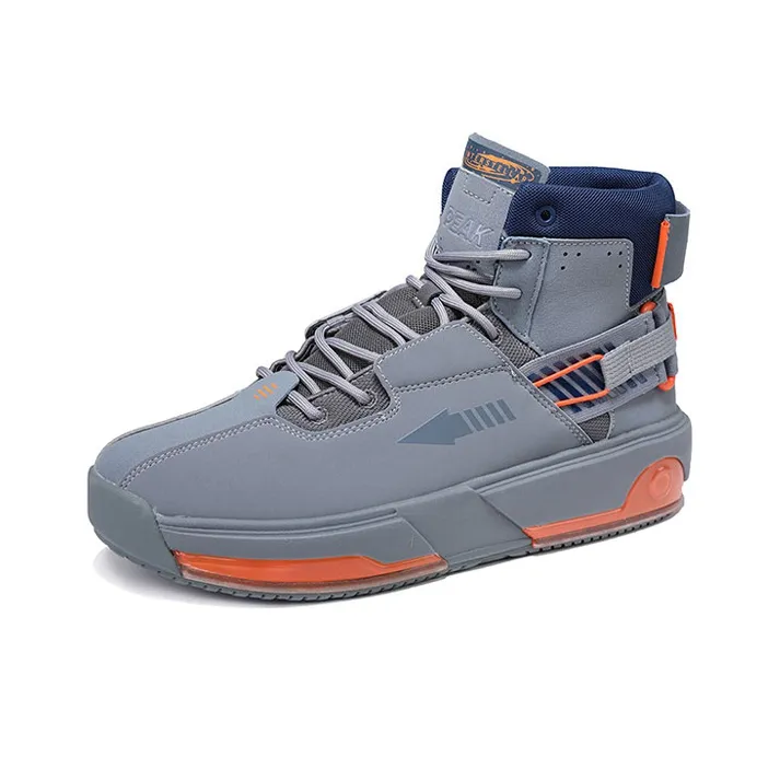 PEAK Star Leap High Top Running Shoes Men's Gray-1