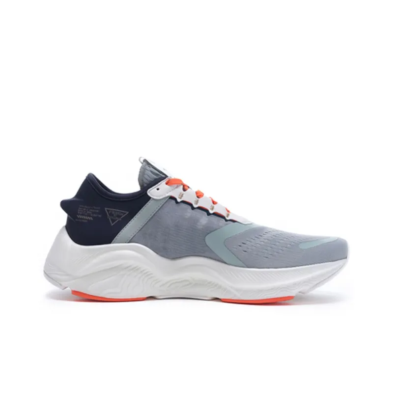 LiNing Arashi Plus Lightweight Low Top Running Shoes Men's Gray Green-1