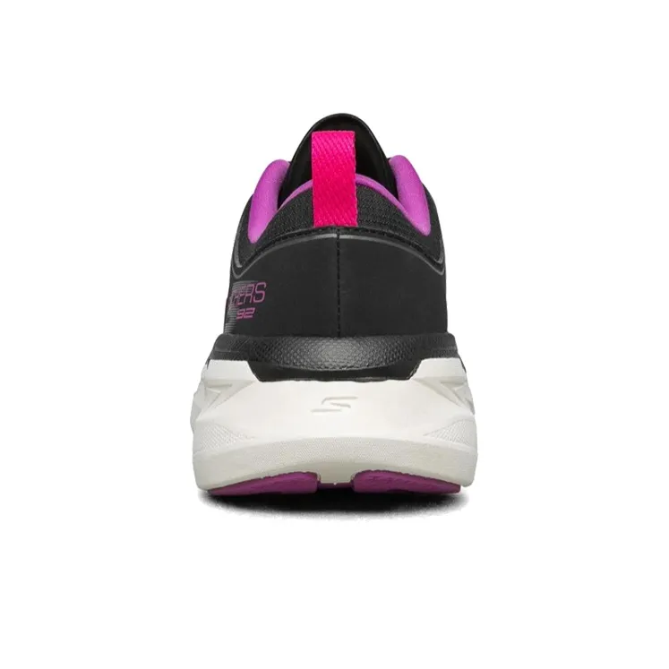 Skechers Max Cushioning Premier Sports Shoes Black/White/Purple Women's-3