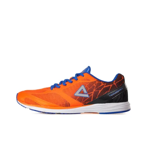 PEAK Running Shoes Men Low-Top Flame Orange/Youth Blue