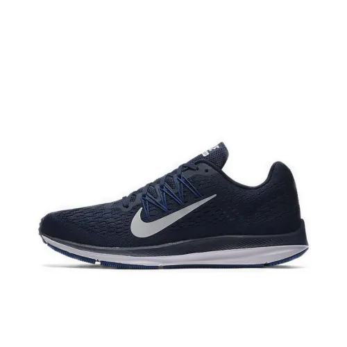 Nike Zoom Winflo 5 Running Shoes Men Low-Top Dark Blue