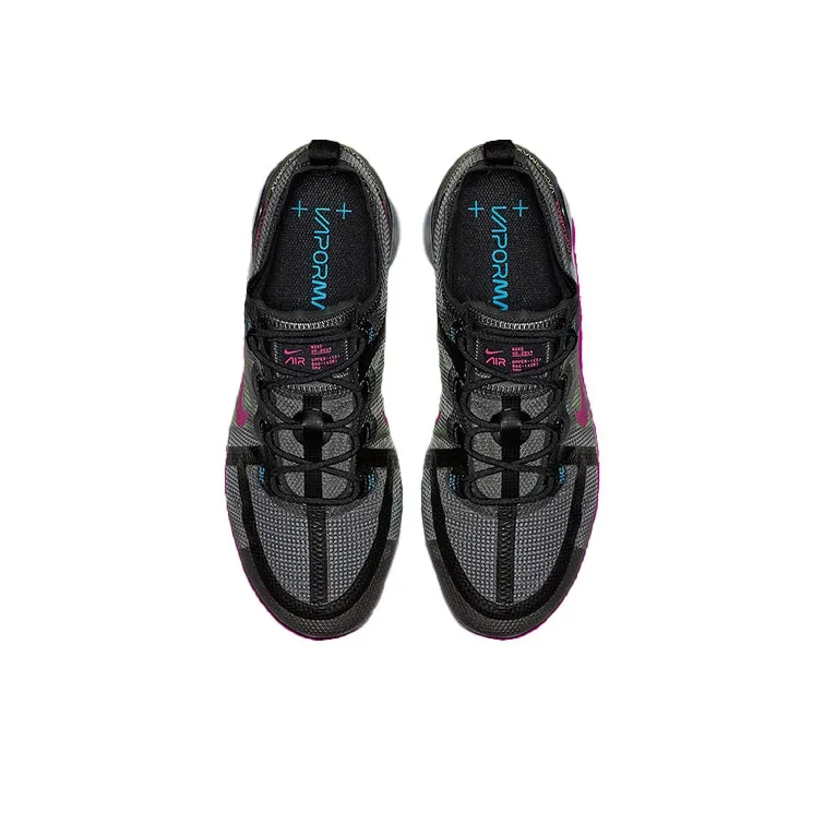 Nike Air VaporMax 2019 Premium Black Active Fuchsia Photo Blue-2