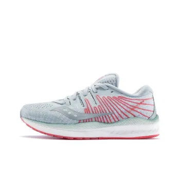 Saucony Liberty ISO 2 Liberate Support Low-Top Running Shoes Women's Ash Coral Red
