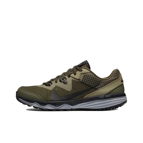 Nike Juniper Trail Running Shoes Men Low-Top Black/Green