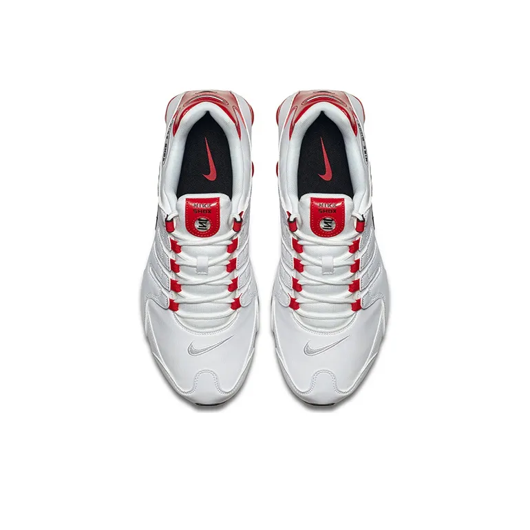 Nike Shox Nz White University Red-2