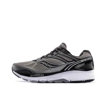Saucony Echelon 7 Cushioned Slip-Resistant Lightweight Low-Top Running Shoes Men's Gray Black