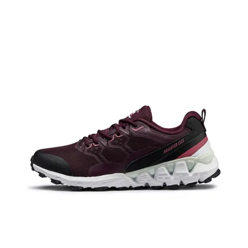 361° Durable Cushioning Low Top Running Shoes Women's Red White