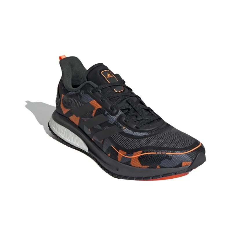 Adidas Supernova Cushioning Breathable Low-Top Marathon Running Shoes Men's Black-2