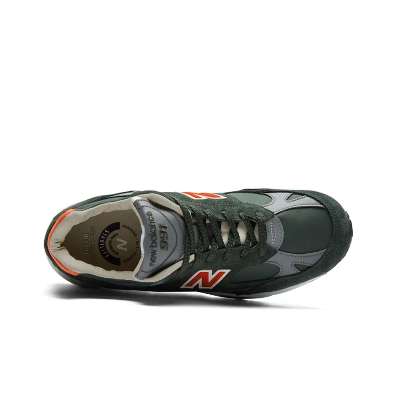 New Balance 991 Made In England 'Forest Green Orange'-2