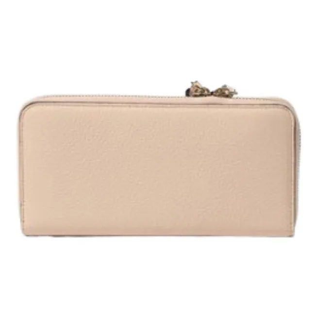 Chloe Leather Wallet Women's Light Pink-2