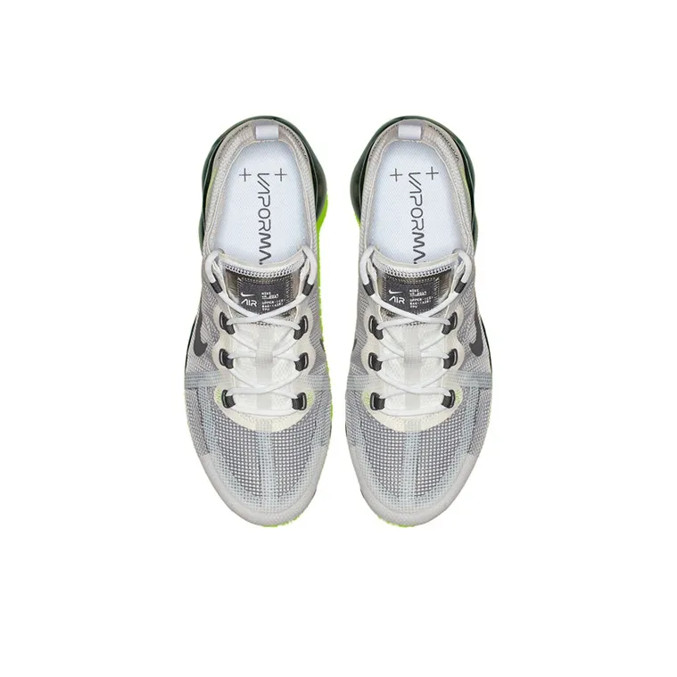 Nike Air VaporMax 2019 Premium White Platinum Tint Lime Blast-3