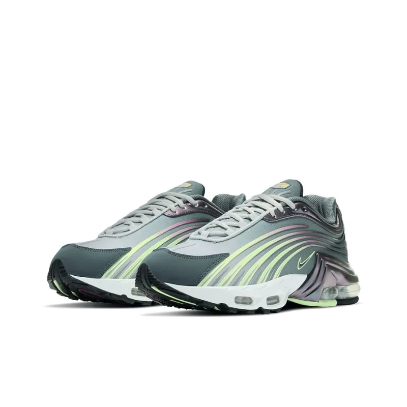 Nike Air Max Plus Running Shoes Unisex Low-Top Gray/Green/Purple-2