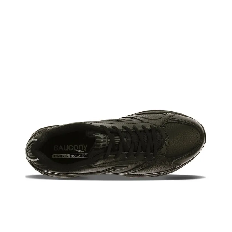 Saucony Omni Walker Cushioning Anti-Slip And Wear-Resistant Low-Top Running Shoes Men's Black Wide Women's-3