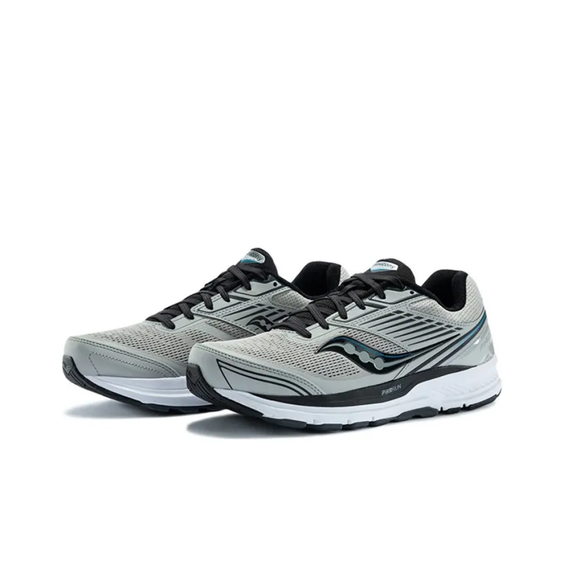 Saucony Echelon 8 Non-slip Lightweight Low-Top Running Shoes Men's Gray Black-2