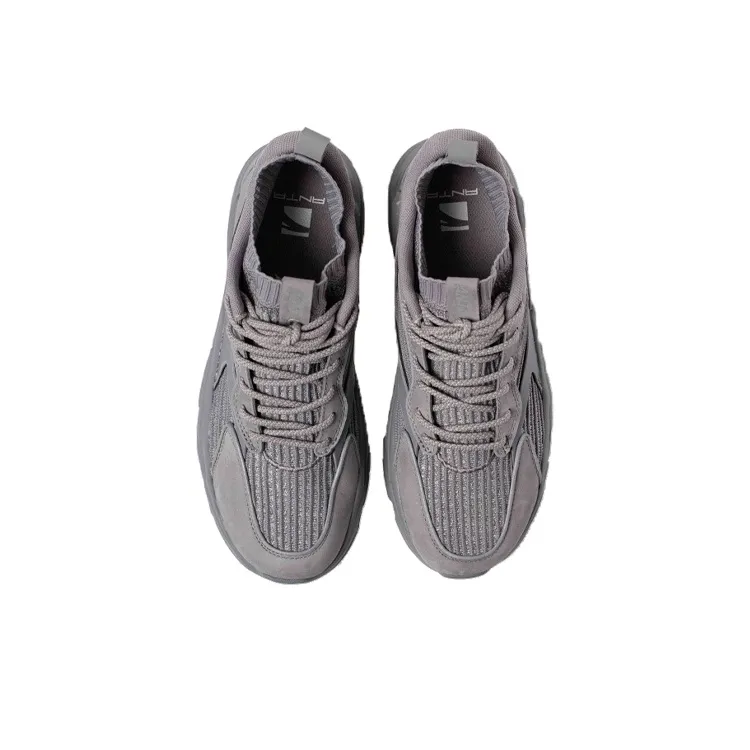 Kiks x Anta Durable Breathable Low-Top Running Shoes Men's Gray-2